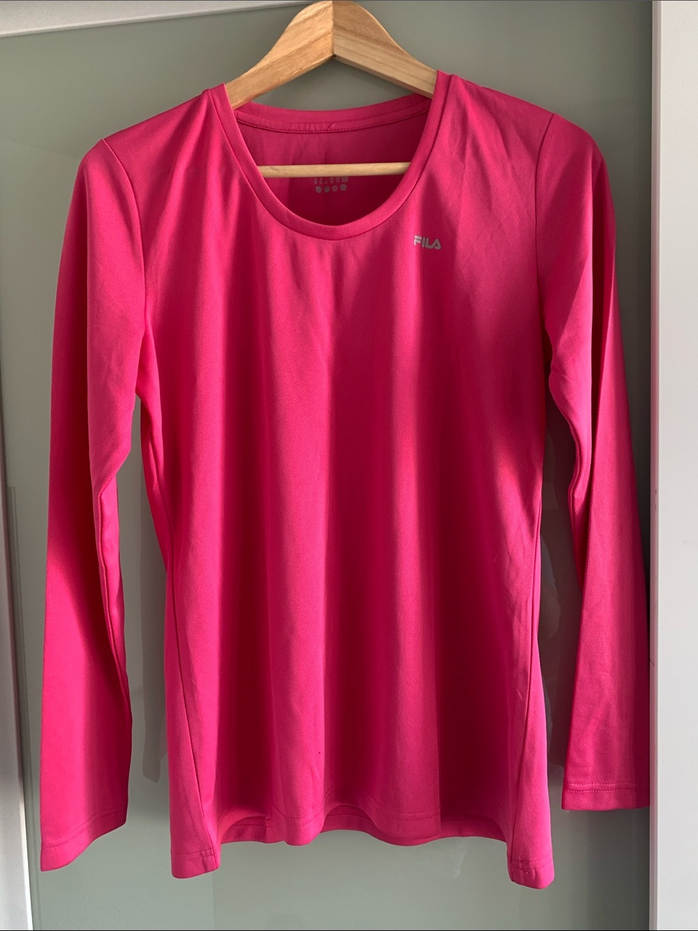 Fila Women's Long-Sleeve Performance Tee - Hot Pink